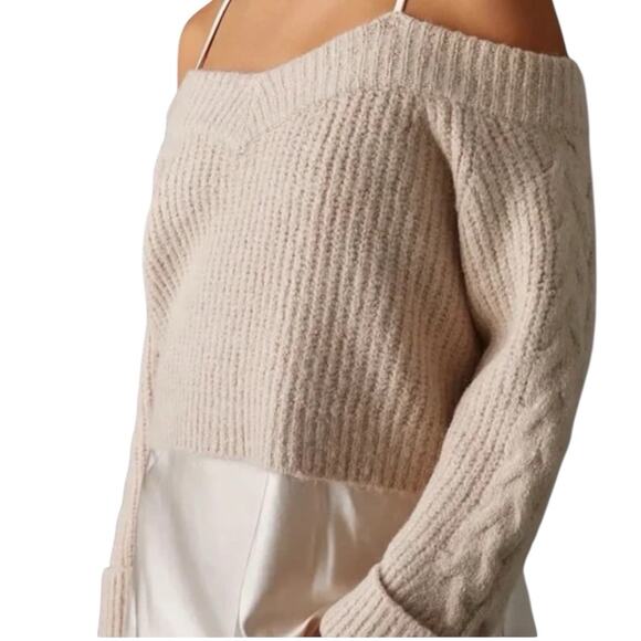 Anthropologie Mare Mare Sweater Slip Dress Cream Size XS - Picture 3 of 16